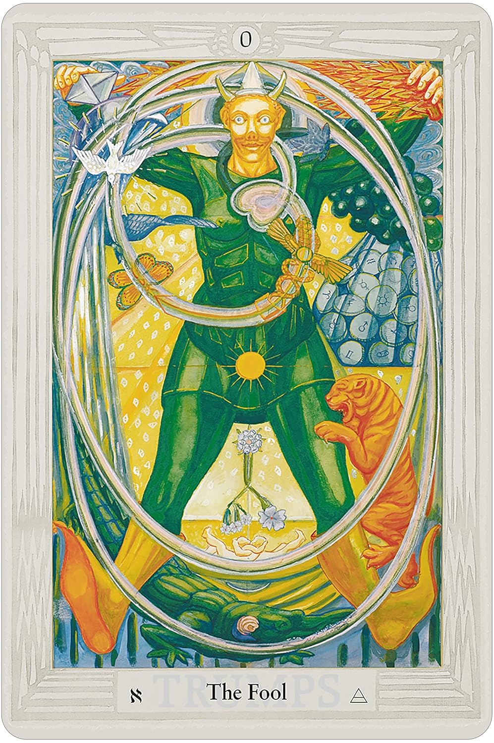 Crowley Thoth Tarot Large Edition by Aleister Crowley and Lady Frieda Harris with 78 large-format esoteric cards and 80-page booklet by U.S. Games.