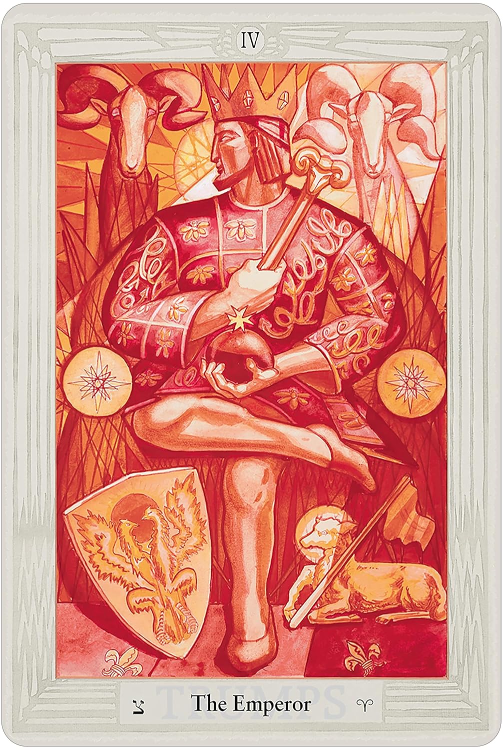 Crowley Thoth Tarot Large Edition by Aleister Crowley and Lady Frieda Harris with 78 large-format esoteric cards and 80-page booklet by U.S. Games.