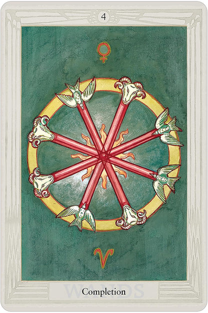 Crowley Thoth Tarot Large Edition by Aleister Crowley and Lady Frieda Harris with 78 large-format esoteric cards and 80-page booklet by U.S. Games.