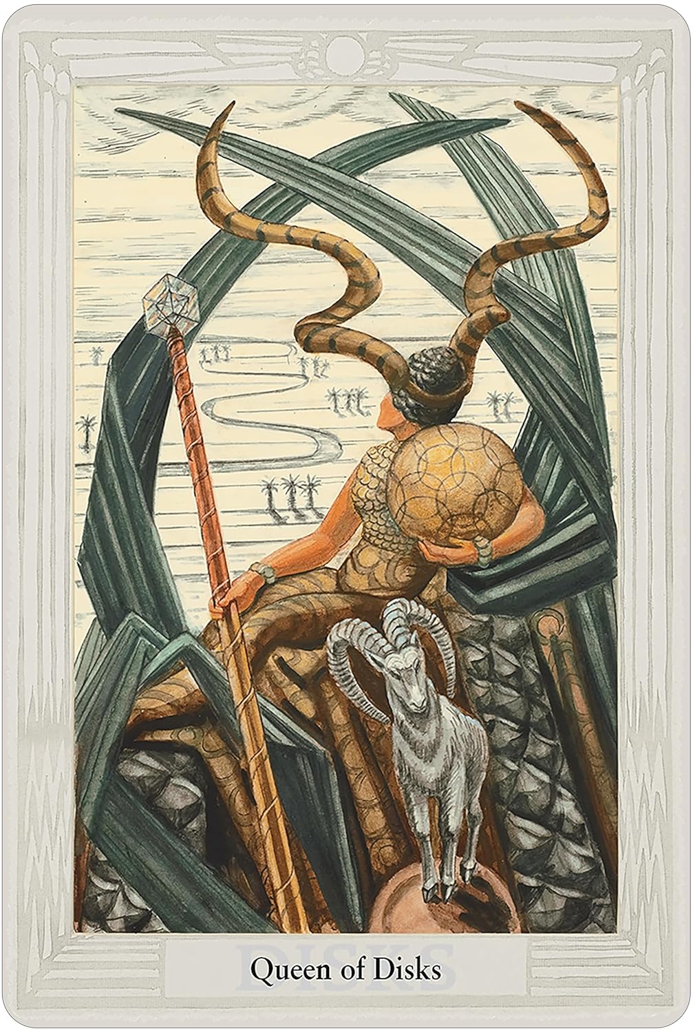 Crowley Thoth Tarot Large Edition by Aleister Crowley and Lady Frieda Harris with 78 large-format esoteric cards and 80-page booklet by U.S. Games.