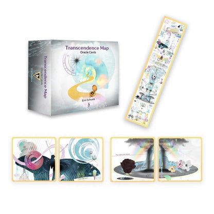 Transcendence Map Oracle: Alchemical Cartography for Remembrance and Navigation (46 Full-color Cards and 112-page Full-color Guidebook) - Oneness emporium
