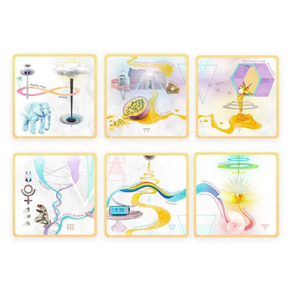 Transcendence Map Oracle: Alchemical Cartography for Remembrance and Navigation (46 Full-color Cards and 112-page Full-color Guidebook) - Oneness emporium