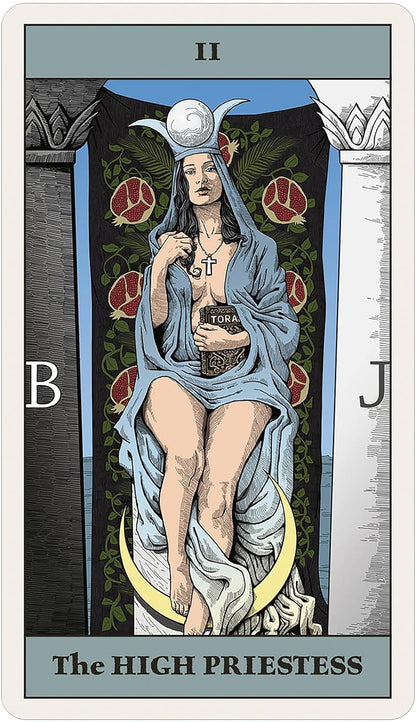 Tarot Vitae deck by Marco Proietto with detailed engraving style artwork and expressive tarot imagery