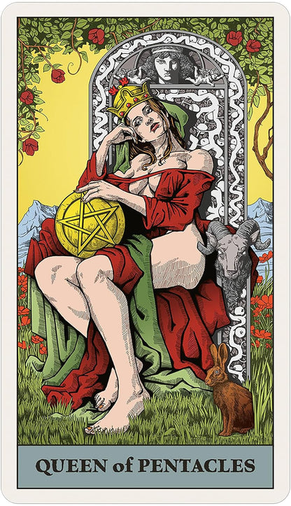 Tarot Vitae deck by Marco Proietto with detailed engraving style artwork and expressive tarot imagery
