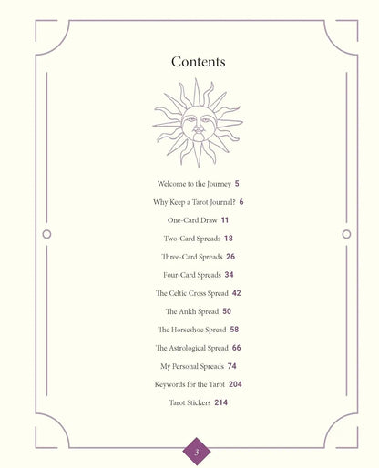 WEISER TAROT JOURNAL HB - Oneness emporium