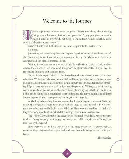 WEISER TAROT JOURNAL HB - Oneness emporium
