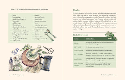 The Witch’s Apothecary book on herbal magic and potion making.