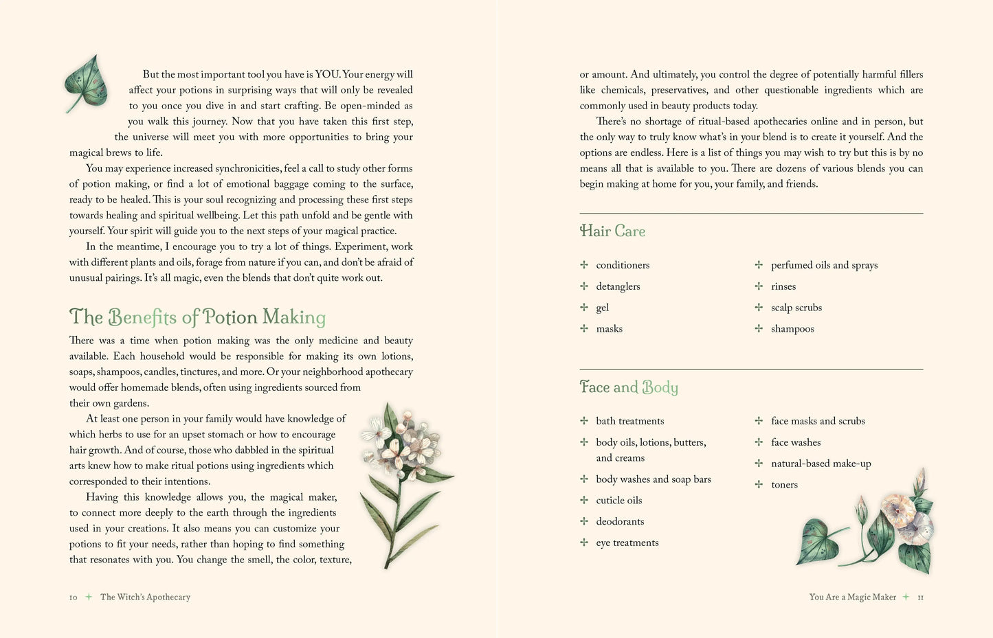 The Witch’s Apothecary book on herbal magic and potion making.