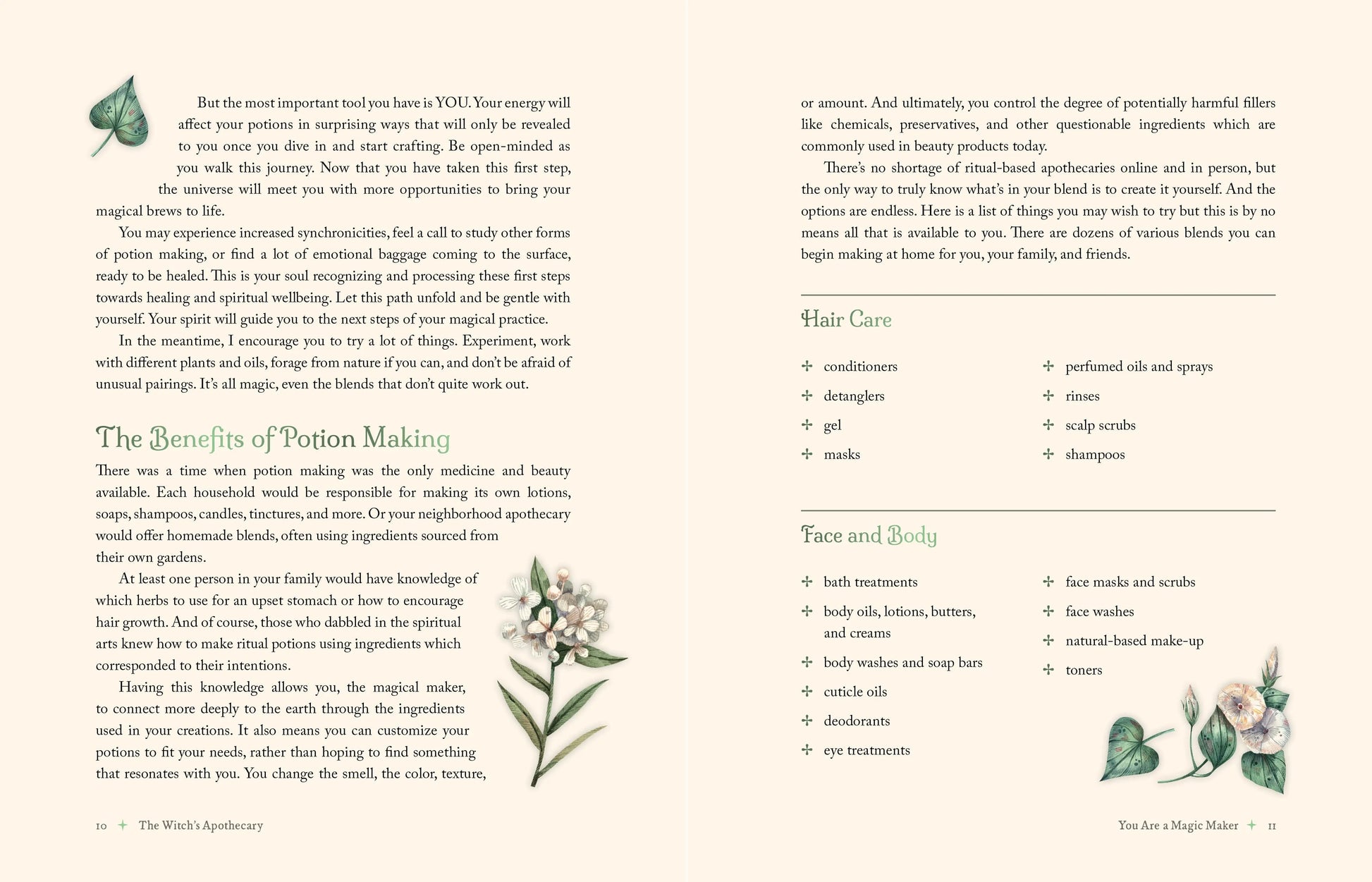 The Witch’s Apothecary book on herbal magic and potion making.