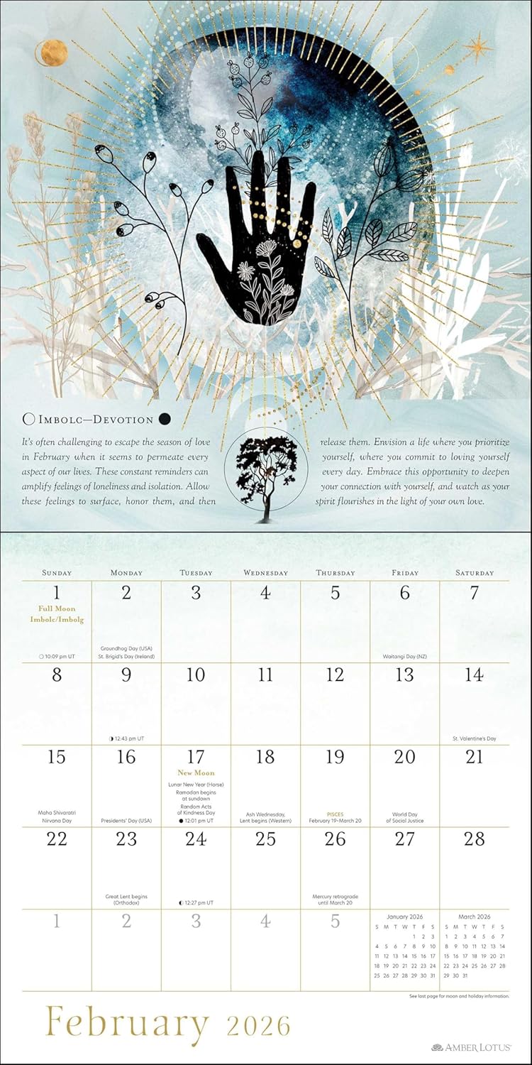 Year of the Witch 2026 Wall Calendar: Seasonal Intuitive Magick