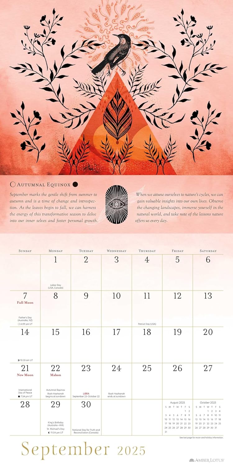 Year of the Witch 2025 Wall Calendar: Seasonal Intuitive Magick